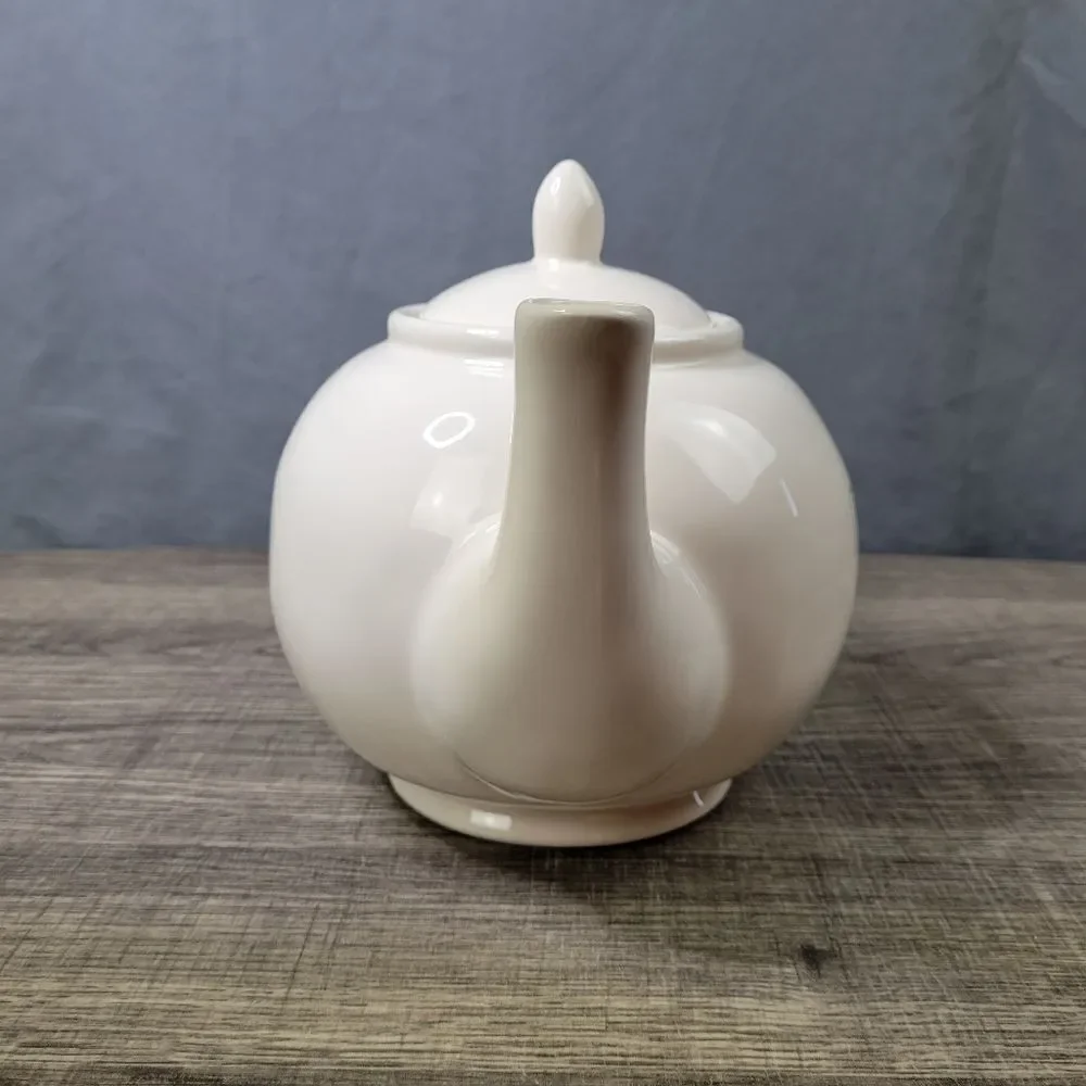 Rae Dunn Artisan‎ Collection Farmhouse White Ceramic Steep Teapot